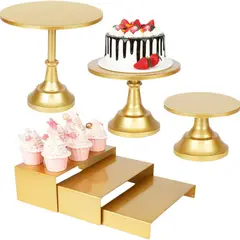 PIA COPELLO STORE - Set de 6 Soportes para Postres - Dorado