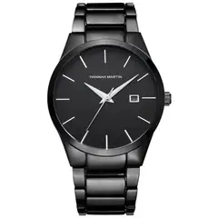 HANNAH MARTIN - RELOJ ORIGINAL ELEGANTE NEGRO HAN-103