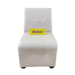 TEMEL - Sillón Individual Sillón Modular Sillón de espera Blanco