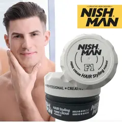 GENERICO - Cera Nishman F1 Hair Styling Fuerte fijación con Brillo Alto 100ml