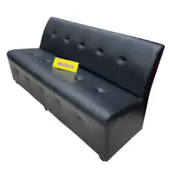 TEMEL - Sillón Triple Sillón Modular Sillón de espera Negro