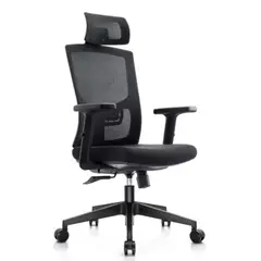 GENERICO - Silla Ergonómica Gerencial con Soporte lumbar ajustables Reposabrazos 2D