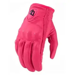 ICON - GUANTES PARA MOTO DE CUERO PERSUIT GLOVE ROSA TALLA M