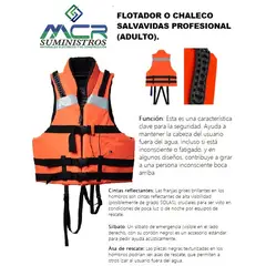 GENERICO - FLOTADOR O CHALECO SALVAVIDAS PROFESIONALADULTO