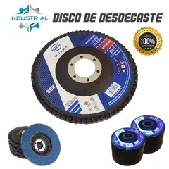 HOLGU - Disco Flap Polifan 115mm G80 Para Lijado de Metal y Acabado Profesional