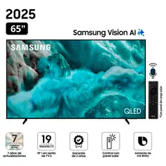 SAMSUNG - Televisor 65 QLED QN65Q7FAAG Vision AI Smart TV - Negro
