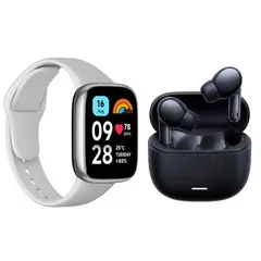 XIAOMI - Reloj Inteligente Redmi Watch 3 ACTIVE + Audífonos Inalámbricos Redmi Buds 6 Lite