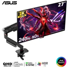 ASUS - Monitor ROG Swift OLED PG27AQDM-R 27 OLED 2K QHD 240Hz 003ms Nvidia G-Sync