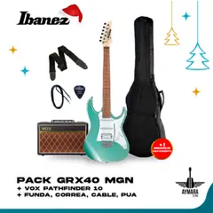 IBANEZ - GRX40 MGN PACK GUITARRA ELECTRICA + VOX PATHFINDER AMPLIFICADOR 10W INCLUYE ACCESORIOS