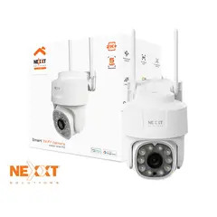 Nexxt Solutions - Cámara PTZ Vigilancia NHC-OP10 5MP Nexxt Zoom 6X Audio 2 vías Reflector Sirena RJ45