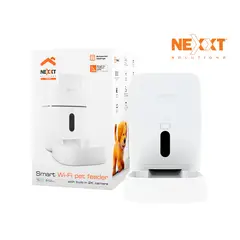 NEXXT SOLUTIONS - Dispensador inteligente de alimento para mascotas NHA-P610 Nexxt cámara 2K Capacidad 500gr