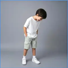 LE PETIT COMPANY - Short Cargo Verde Niño