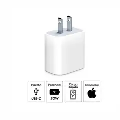 GENERICO - CARGADOR DE PHONE USB C 20W POWER