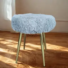 GENERICO - Puff Glamour - Gris Vintage