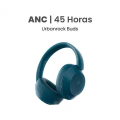 MOVISUN - Audífonos Bluetooth Urbanrock Buds con Cancelación de Ruido ANC 45h Transparencia y Bass Boost