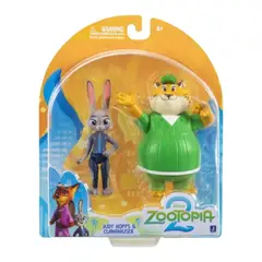 JAZWARES - Pack X2 Figuras Zootopia 2 Judy Y Clawhauser 7Cm