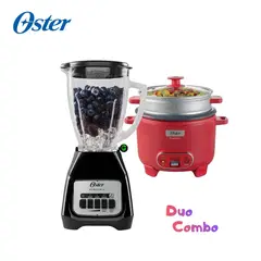 OSTER - Combo Licuadora BLSTKAG-BPB y Olla Arrocera CKSTRC10DFPNK
