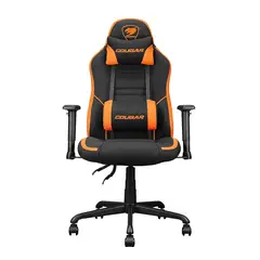 COUGAR - Silla Gamer Fusion SF Ergonómica Reclinable Negro Naranja Idea