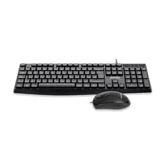 ANTRYX - Teclado Y Mouse Ps-960 Usb Inalámbricos Negros Ergonomicos Para Juegos Y Trabajo