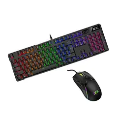 GENIUS - Teclado Y Mouse Gaming Gx Scorpion K12 M700 Mecánico Brown Iluminado Usb Gamer
