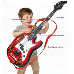 GENERICO - Mini Guitar Pro - Guitarra Electrica Infantil