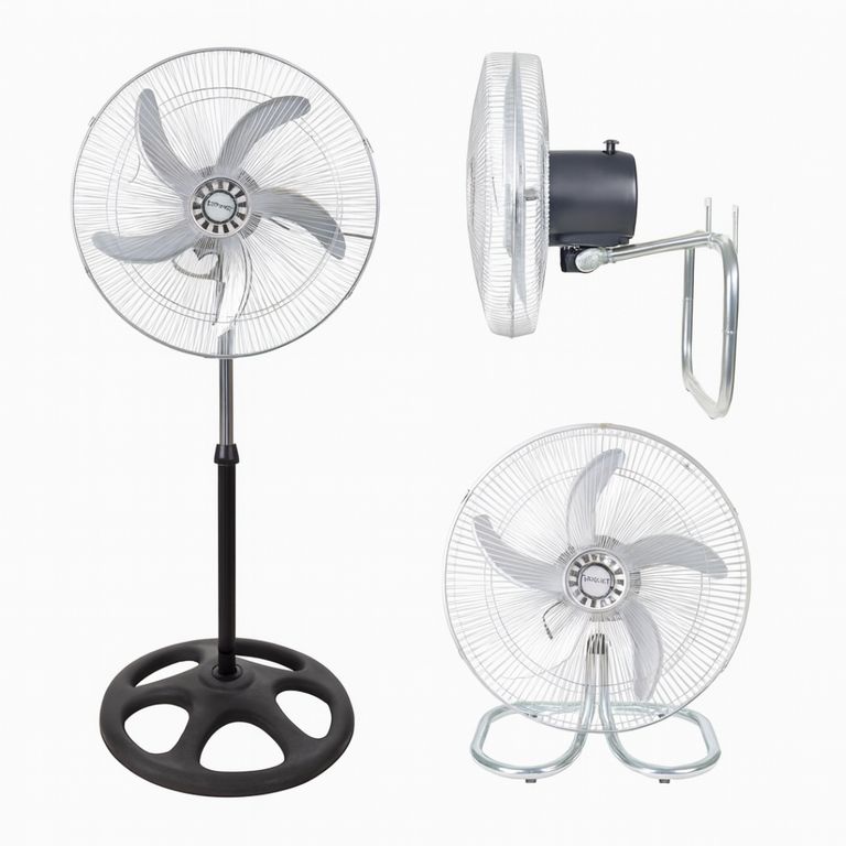 Pack x 2 Ventilador 18" de Pie Pedestal y Pared 3 en 1