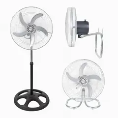 INSPIRA MARKET - Pack x 2 Ventilador 18" de Pie Pedestal y Pared 3 en 1