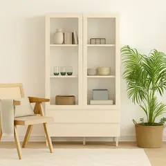 STARHOME - Vitrina Moderna Shura Capri 2 cajones