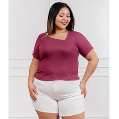 GENERICO - Polo básico mujer Asimetrico