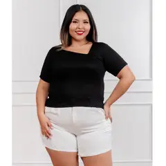 GENERICO - Polo básico mujer Asimetrico