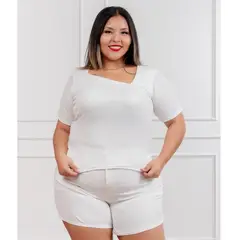 GENERICO - Polo básico mujer Asimetrico