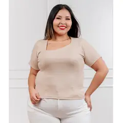 GENERICO - Polo básico mujer Asimetrico