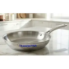 TRAMONTINA - Sartén Acero Inoxidable con fondo triple 24 cm