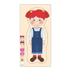 GENERICO - ROMPECABEZAS DE NIÑA 5en1 CUERPO HUMANO