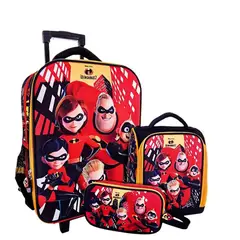 SCOOL - SET MALETA OFICIO 3D LOS INCREIBLES