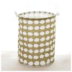 ZIMRAHYG - Cesta de lavandería plegable y lavable Marrón claro