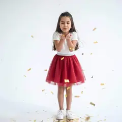 LE PETIT COMPANY - Falda Tutú Roja Niña Interior Algodón