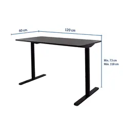 OFIDEAS - Escritorio Regulable Slide Negro