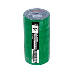 TRUPER - Pack x 8 : Cinta Aislante 3/4" x 18m Verde 12502 - Verde