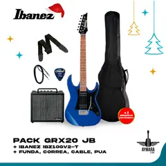 IBANEZ - GRX20 JB PACK GUITARRA ELECTRICA + IBZ10GV2-T 10W INCLUYE ACCESORIOS