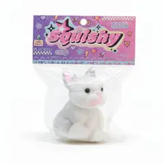 GENERICO - Squishy modelo perro 9 cm gris