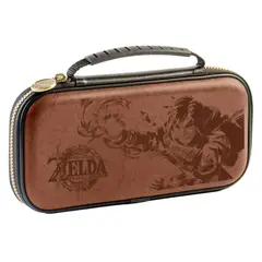 NINTENDO - ESTUCHE DE ZELDA BROWN HARD CASE DELUXE TRAVEL CASE SWITCH