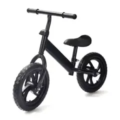 CUZKA - Bicicleta de Equilibrio Aro 12 PVC - Color Negro