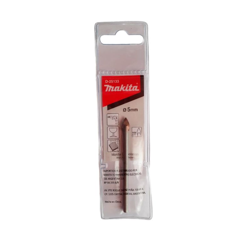 Broca para VidrioMayolica 5 X 65 Mm D-25133