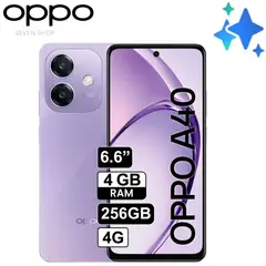 OPPO - Celular A40 4G 256GB 4GB RAM 6.6" PULG cámara principal 50MP + 5MP Lila