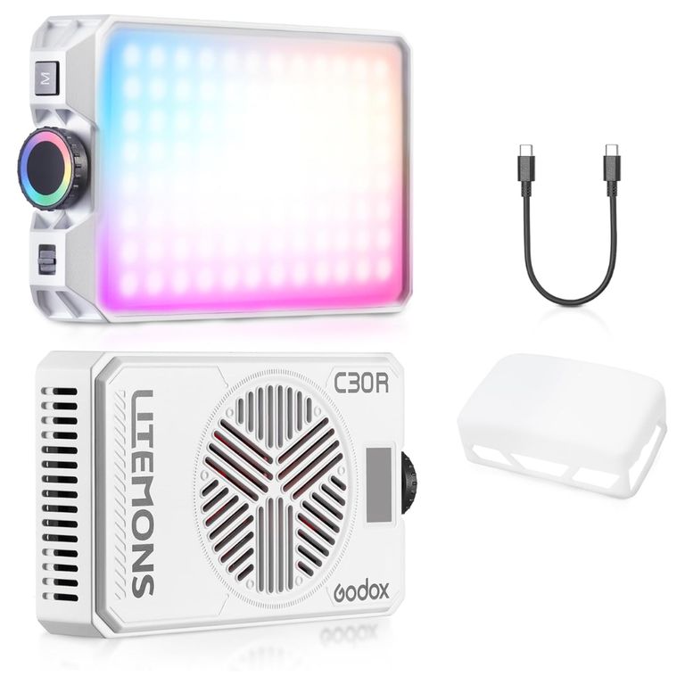 C30R Luz LED RGB Profesional 30W Portátil para Foto y Video