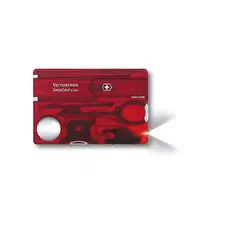 Victorinox - Navaja Swisscard Lite color rojo transparente