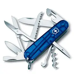 Victorinox - Navaja Huntsman color azul transparente
