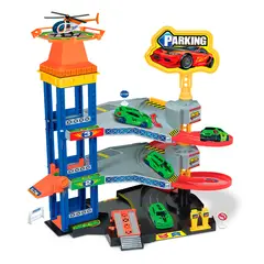 SUNTOYS INTERNATIONAL COMPANY - Garaje de Estacionamiento con Autos Playset Ciudad de Vehículos para Niños
