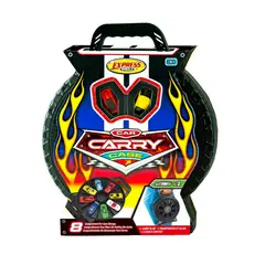 SUNTOYS INTERNATIONAL COMPANY - Estuche Portátil con 2 Autos – Pista y Maletín de Juguete para Niños